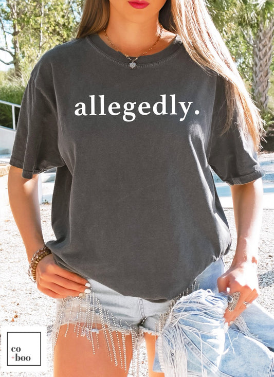 ALLEGEDLY BLACK LETTER DESIGN