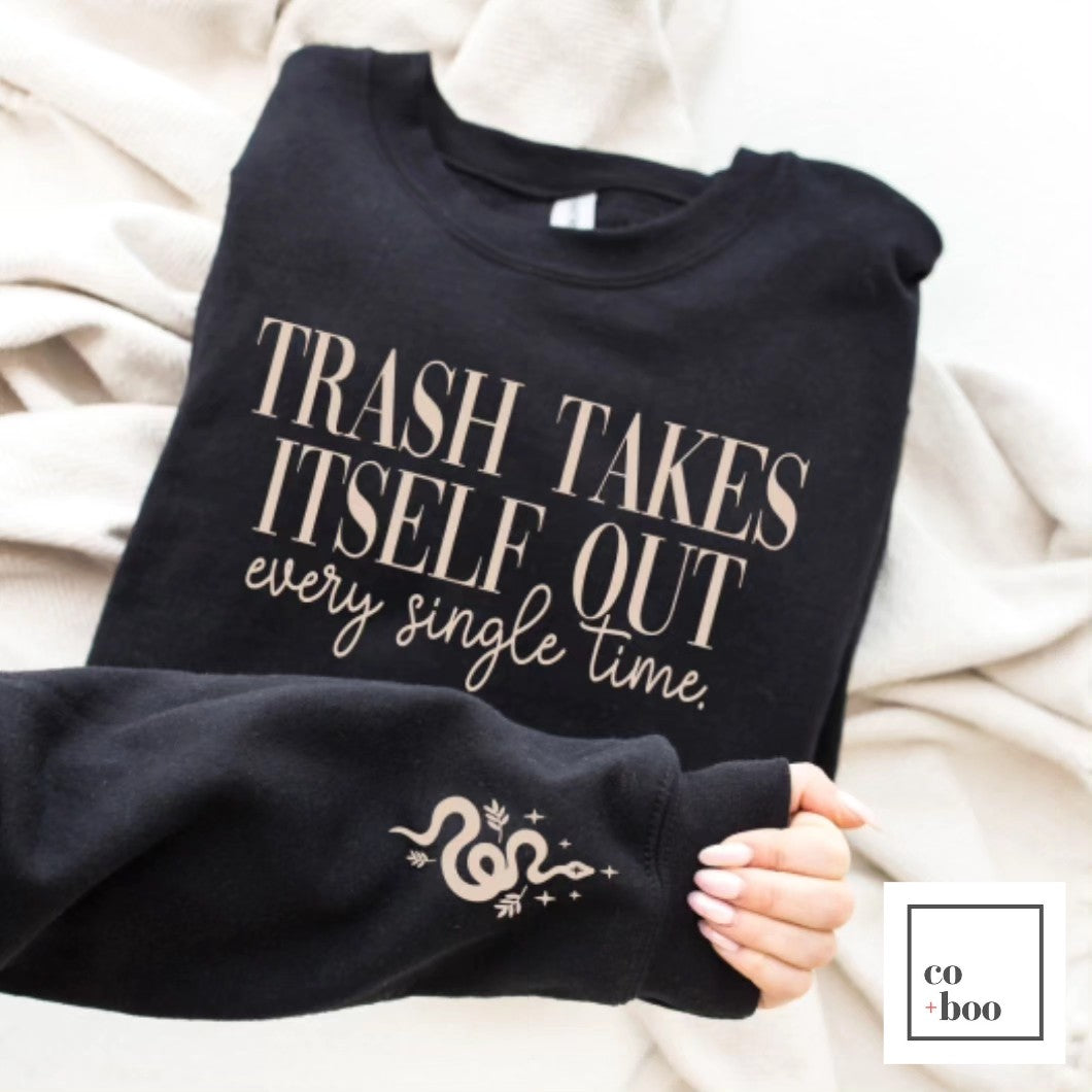 TRASH TAKES ITSELF OUT DESIGN